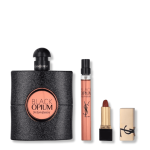 YVES SAINT LAURENT BLACK OPIUM 3PIECE (90ML EDP+10ML EDP+LIPSTICK) GIFT SET
