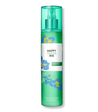 UNITED COLORS OF BENETTON HAPPY GREEN IRIS 236ML BODY MIST