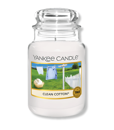 YANKEE CANDLE CLASSIC JAR CLEAN COTTON