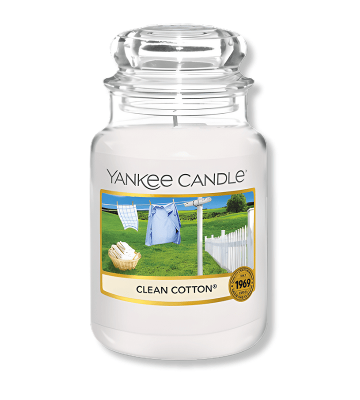YANKEE CANDLE CLASSIC JAR CLEAN COTTON YANKEE CANDLE CLASSIC JAR CLEAN COTTON