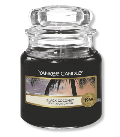 YANKEE CLASSIC SMALL JAR BLACK COCONUT CANDLE