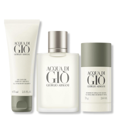 GIORGIO ARMANI ACQUA DI GIO EDT 100ML+75GM DEO STICK+75GM SHAVING LOTION SET