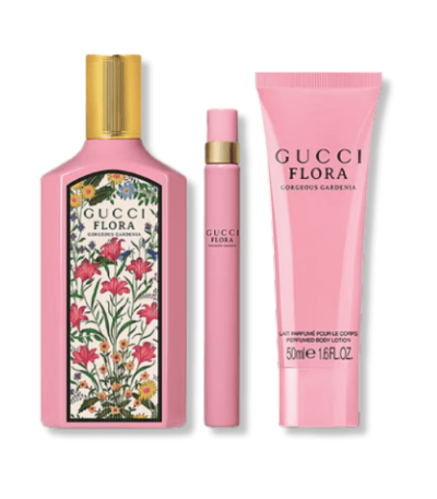 GUCCI FLORA GORGEOUS GARDENIA EDP 100ML+10ML SPRAY+5ML GIFT SET