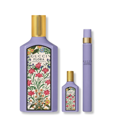 GUCCI FLORA GORGEOUS MAGNOLIA 3PSC (100ML EDP+5ML EDP+10ML EDP)