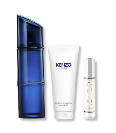 KENZO HOMME EDT INTENSE 110ML+10ML TRAVEL SPRAY+75ML SHOWER GEL SET