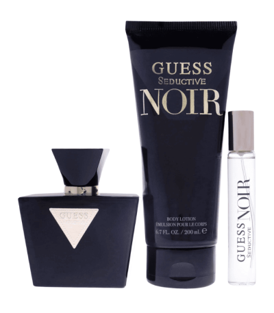 GUESS SEDUCTIVE NOIR EDT FOR WOMEN GIFT SET *75ML+200ML BL+15ML MINI)