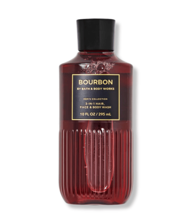BATH & BODY WORKS BOURBON HAIR FACE & BODY WASH FOR MEN