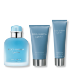DOLCE & GABBANA LIGHT BLUE EAU INTENSE POUR HOMME GIFT SET 3PCS (100ML EDP + SHOWER GEL 50ML + AFTER SHAVE BALM 75ML)
