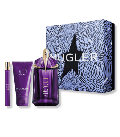 THIERRY MUGLER ALIEN 3PC SET (60ML EDP SPRAY+50ML BODY LOTION+10ML)