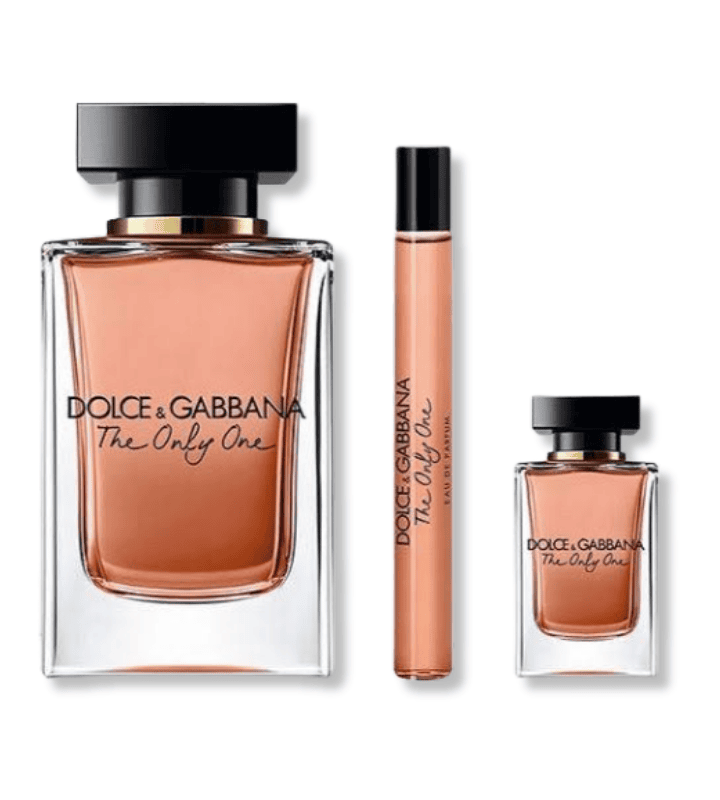 DOLCE & GABBANA THE ONLY ONE EDP FOR WOMEN GIFT SET ( 100ml EDP + 10ml Purse Spray+ 7.5ml MINIATURE) DOLCE & GABBANA THE ONLY ONE EDP FOR WOMEN GIFT SET ( 100ml EDP + 10ml Purse Spray+ 7.5ml MINIATURE)