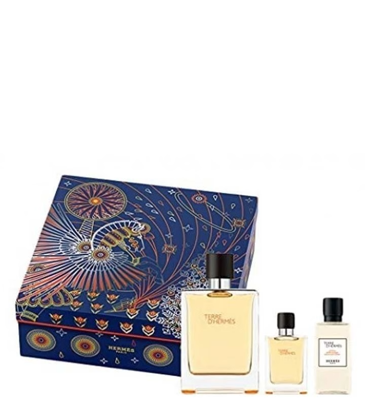 HERMES-TERRE-DHERMES-GIFT-SET-EDT-100ML-12.5ML-MINI-40ML-AFTER-SHAVE-LOTION HERMES TERRE D'HERMES GIFT SET EDT 100ML + 12.5ML MINI + 40ML AFTER SHAVE LOTION - Image 1