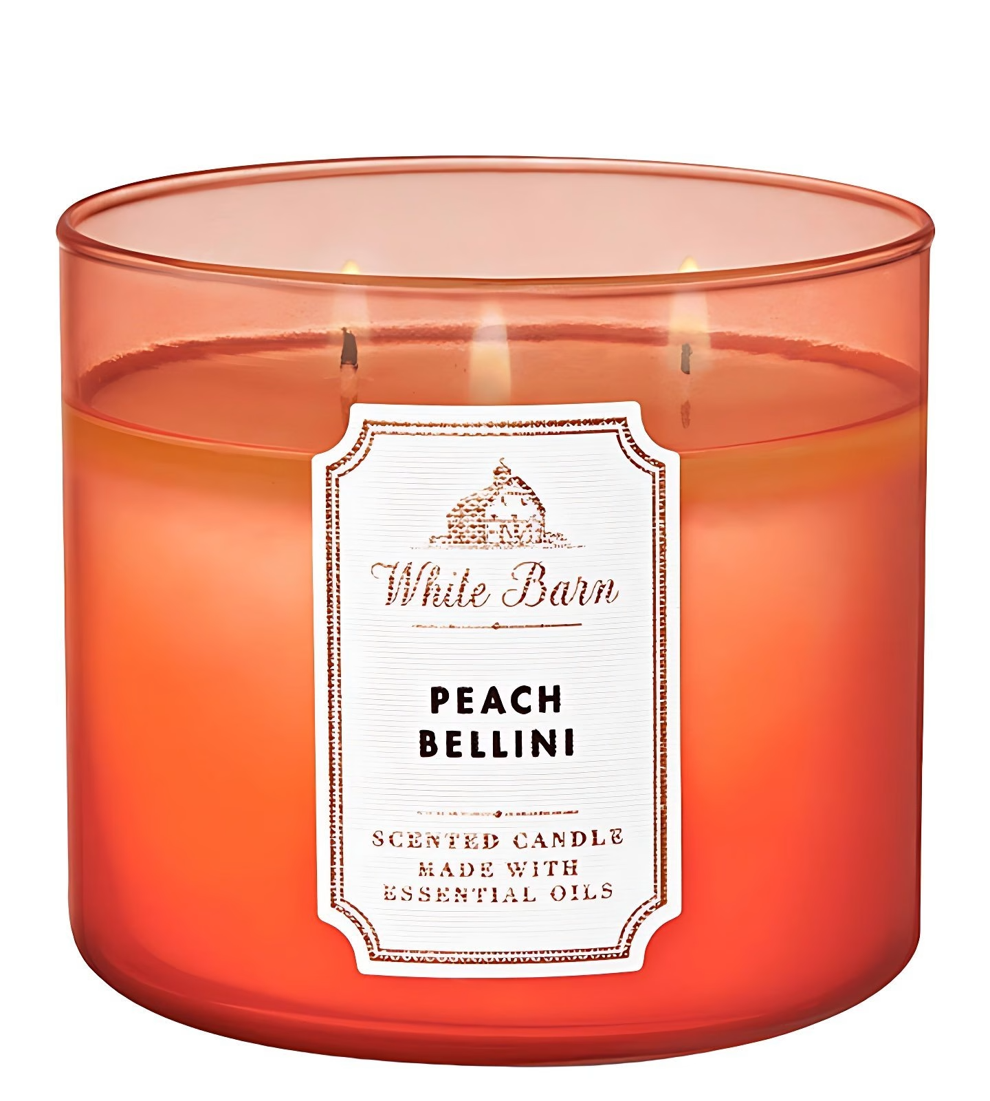 WHITE-BARN-PEACH-BELLINI-SCENTED-CANDLE WHITE BARN PEACH BELLINI SCENTED CANDLE - Image 1