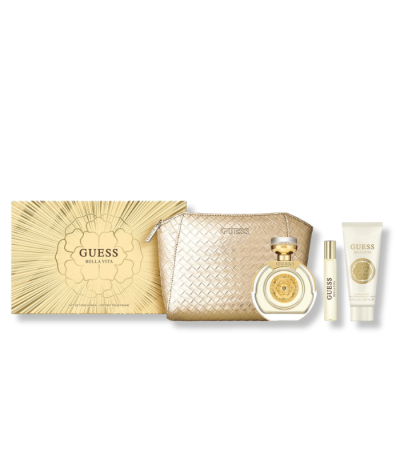 GUESS BELLA VITA EDP (100ML+15ML MINI+100ML BODY LOTION + POUCH BAG) GIFT SET