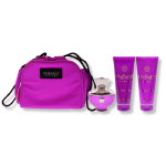 VERSACE DYLAN PURPLE FOR WOMEN (100ML EDP+100ML BODY LOTION+100ML BATH & SHOWER GEL+MAKE UP CASE) GIFT SET