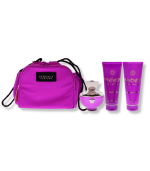 VERSACE DYLAN PURPLE FOR WOMEN (100ML EDP+100ML BODY LOTION+100ML BATH & SHOWER GEL+MAKE UP CASE) GIFT SET