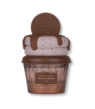 Top Notes: Roasted Hazelnut, Milk, and Sugar. Middle Notes: Cookie Accord, Chocolate, and Vanilla. LATTAFA COOKIE CRAVE GIVE ME GOURMAND EDP FOR WOMEN