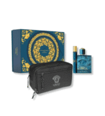 VERSACE EROS EDT FOR MEN (100ML EDT 10ML EDT TRAVEL SPRAY BLACK TROUSER) GIFT SET