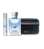 VERSACE POUR HOMME EDT 100ML+TRAVEL SPRAY 10ML+BLACK TROUSSE GIFT SET