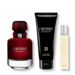 GIVENCHY L'INTERDIT ROUGE EDP FOR WOMEN (80ML+12.5ML TRAVEL SPRAY+ 75ML BODY MILK) GIFT SET